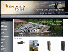 Tablet Screenshot of fishermensspotstore.com